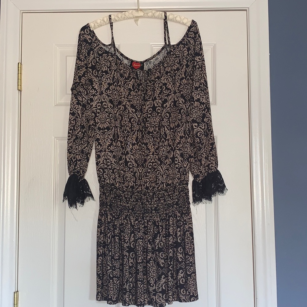 Open shoulder dress